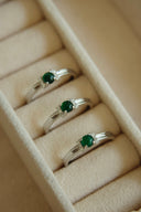 Niche Jade Sterling Silver Ring - Zircon-Accented Halo Chinese Design, Lucky Statement Jewelry for Women