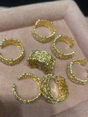 Niche Two-Tone Filigree Sterling Silver Ring - Flower Diamond-Accented Vintage Design, Statement Jewelry for Women