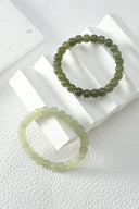 Niche Jade Sterling Silver Bracelet - Minimalist Chinese Design, Lucky Statement Jewelry for Women