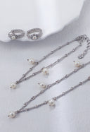 Niche Pearl Charm Sterling Silver Bracelet - Gold-Tone Elegant Design, Statement Jewelry for Women