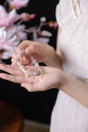 Niche Multi-Moonstone Charm Sterling Silver Bracelet - Gold-Tone Boho-Chic Elegant Design, Statement Jewelry for Women